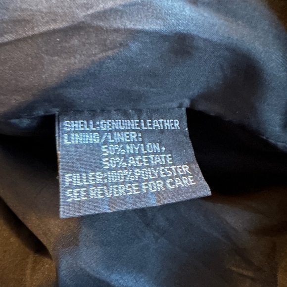 Unik - Black Leather Jacket with Fringe and Braiding Design Sz L/XL 48 - Picture 10 of 11